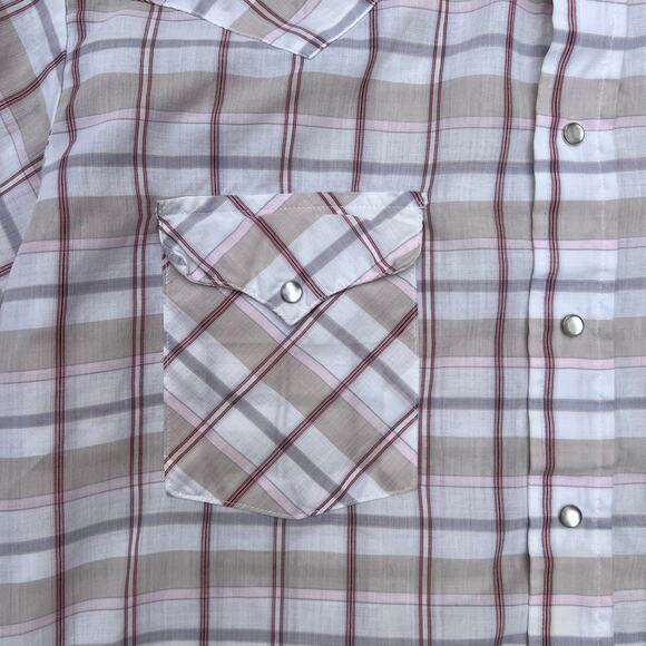 True Vintage Panhandle Slim Western Pearl Snap Cowboy Button Up Rodeo Shirt 17 - Picture 4 of 7